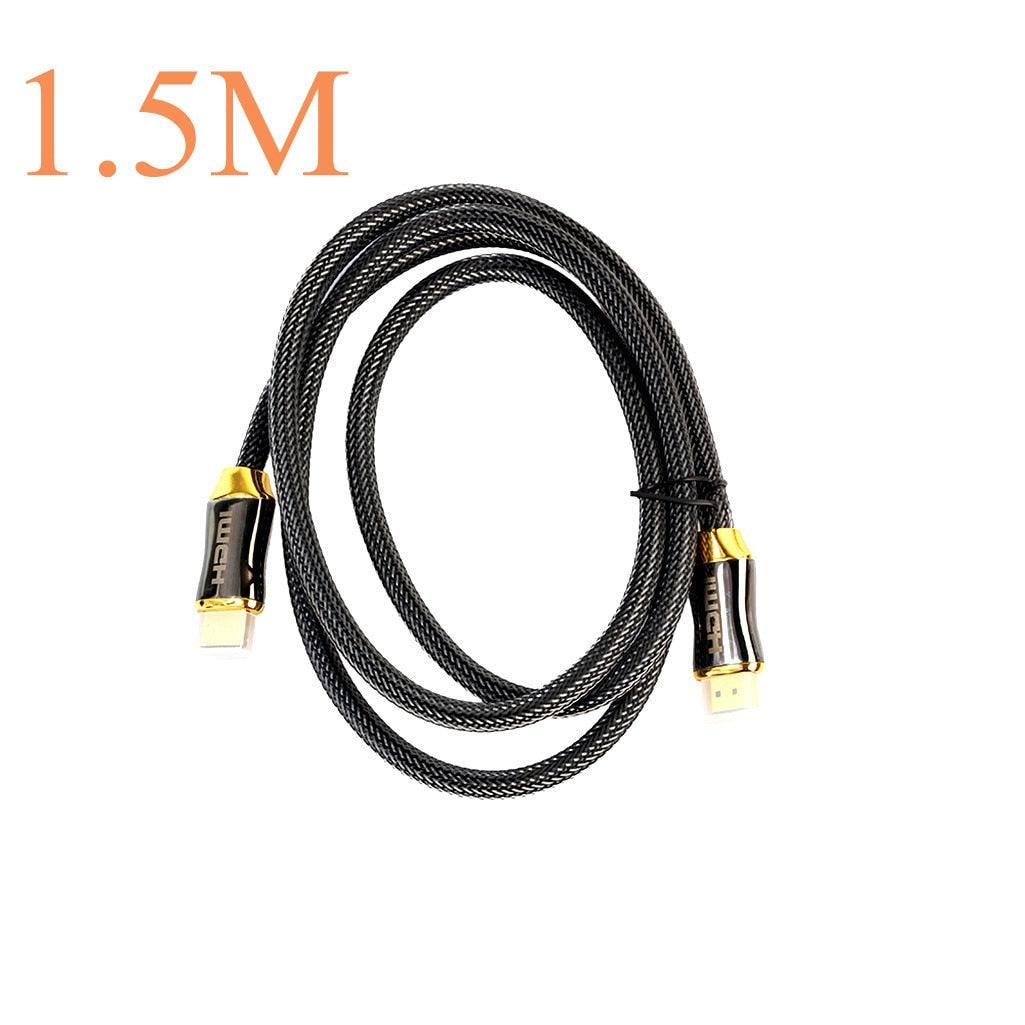 4K DisplayPort to HDMI Cable | Gold-Plated, Nylon Braided | 1M–5M