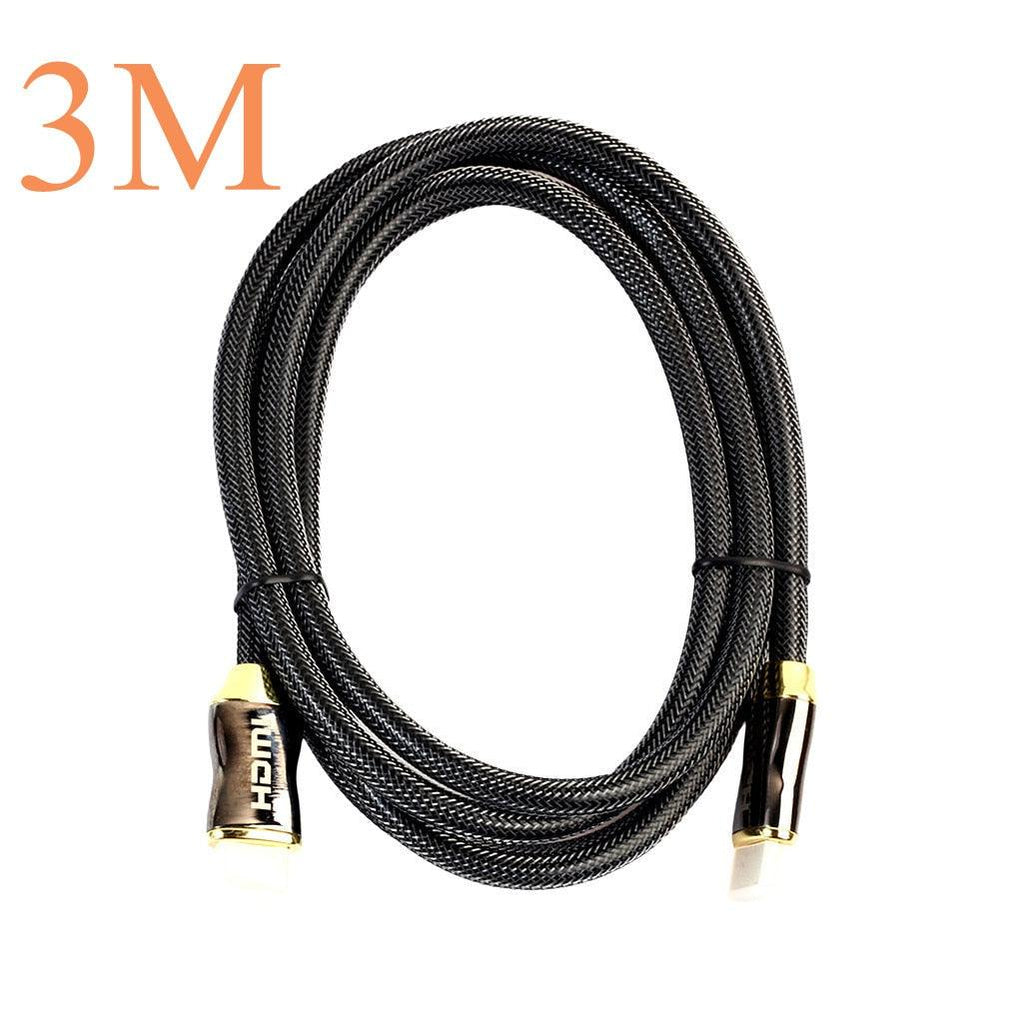 4K DisplayPort to HDMI Cable | Gold-Plated, Nylon Braided | 1M–5M