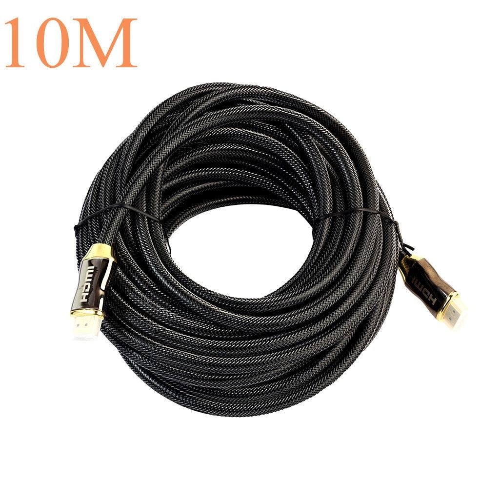 4K DisplayPort to HDMI Cable | Gold-Plated, Nylon Braided | 1M–5M